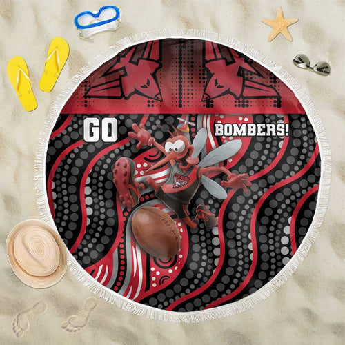 Essendon Go Bombers Beach Blanket Don The Sash