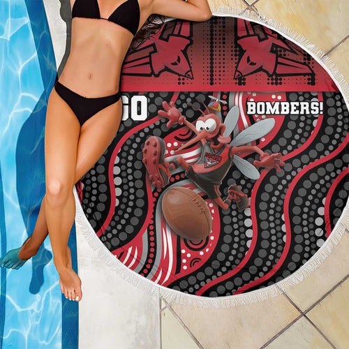 Essendon Go Bombers Beach Blanket Don The Sash