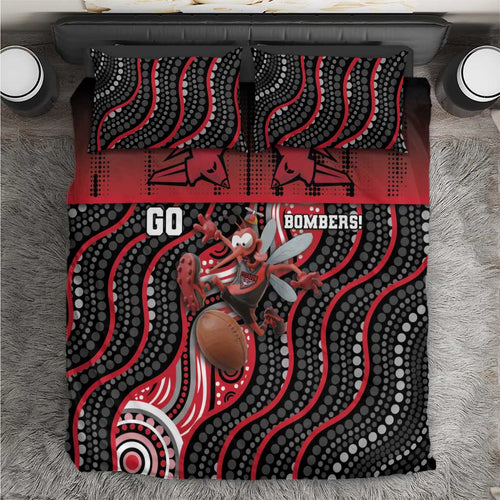 Essendon Go Bombers Bedding Set Don The Sash