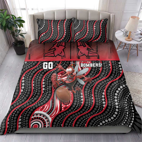 Essendon Go Bombers Bedding Set Don The Sash
