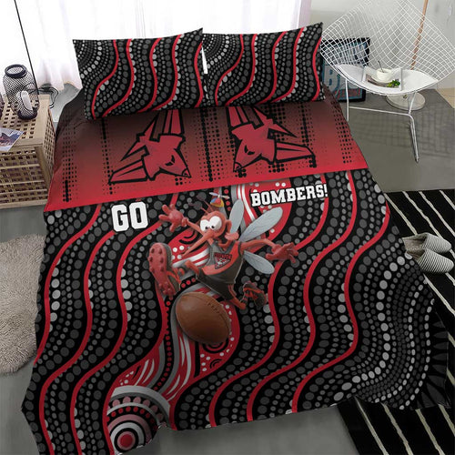 Essendon Go Bombers Bedding Set Don The Sash