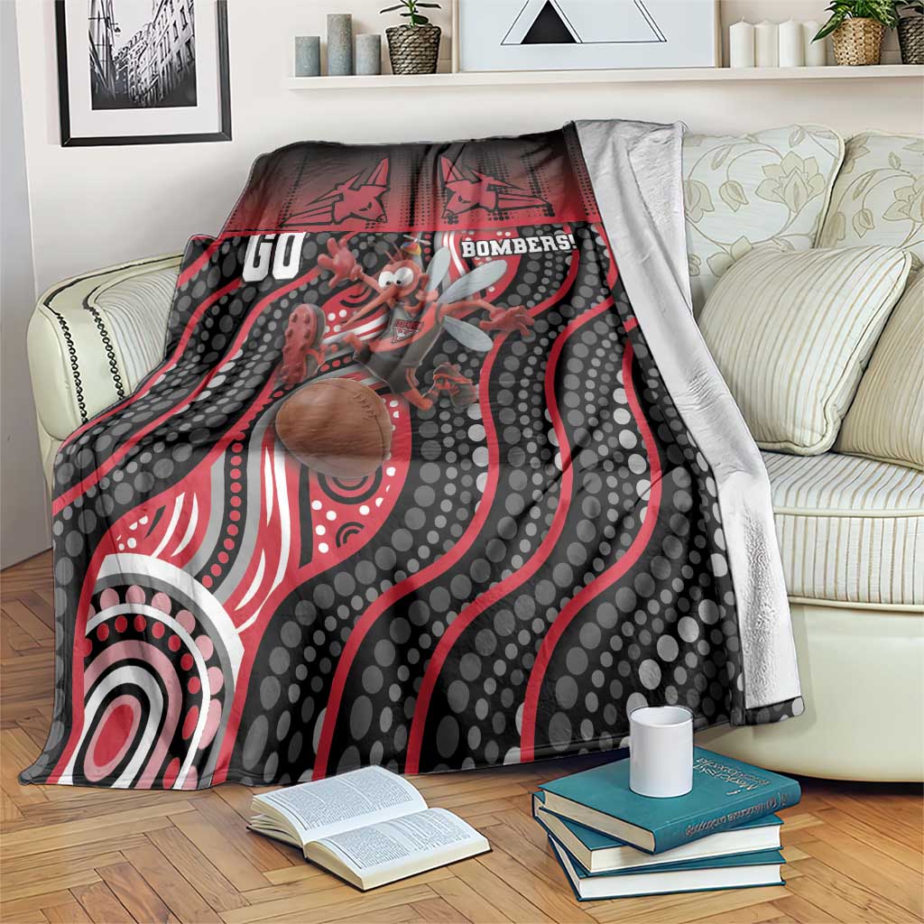 Essendon Go Bombers Blanket Don The Sash