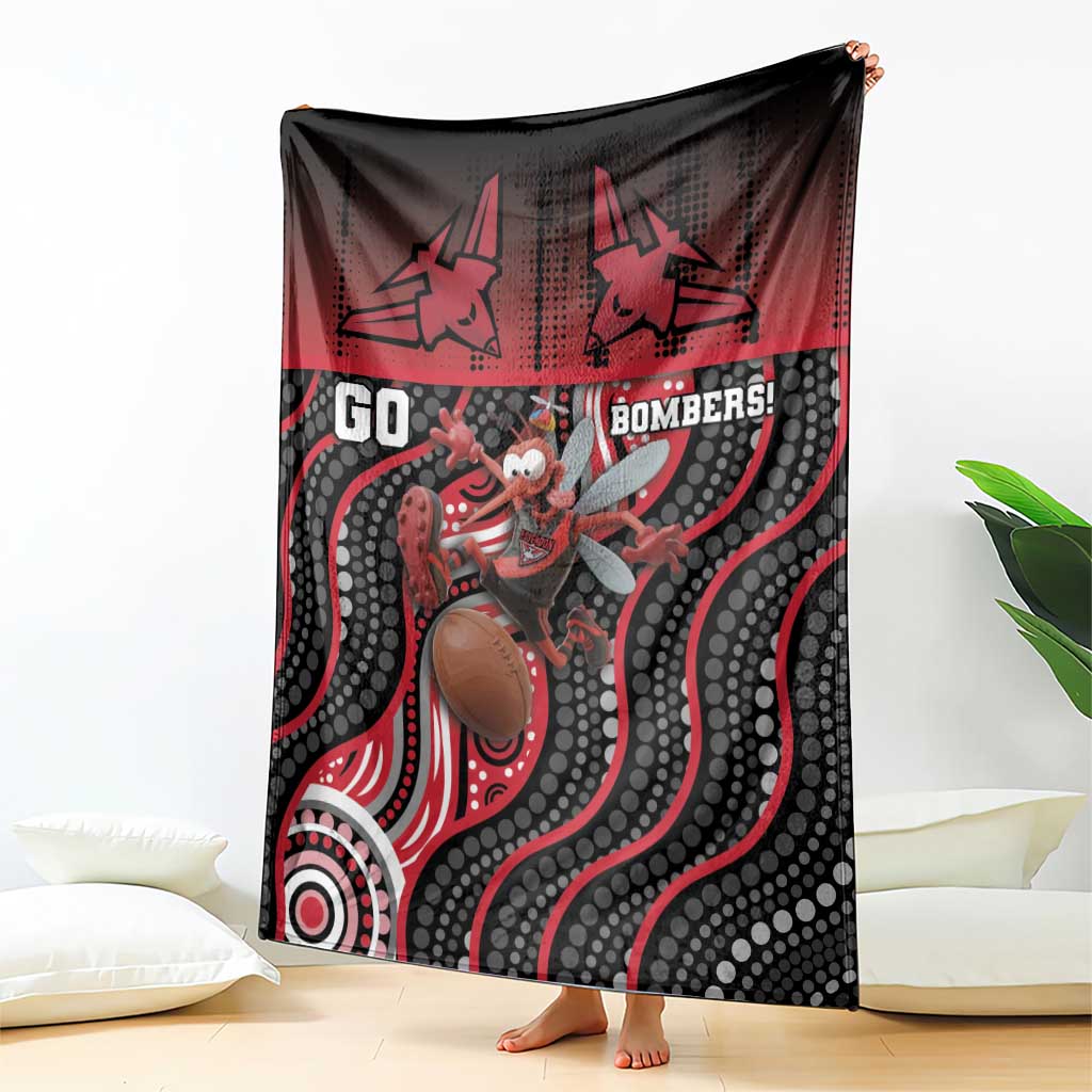 Essendon Go Bombers Blanket Don The Sash