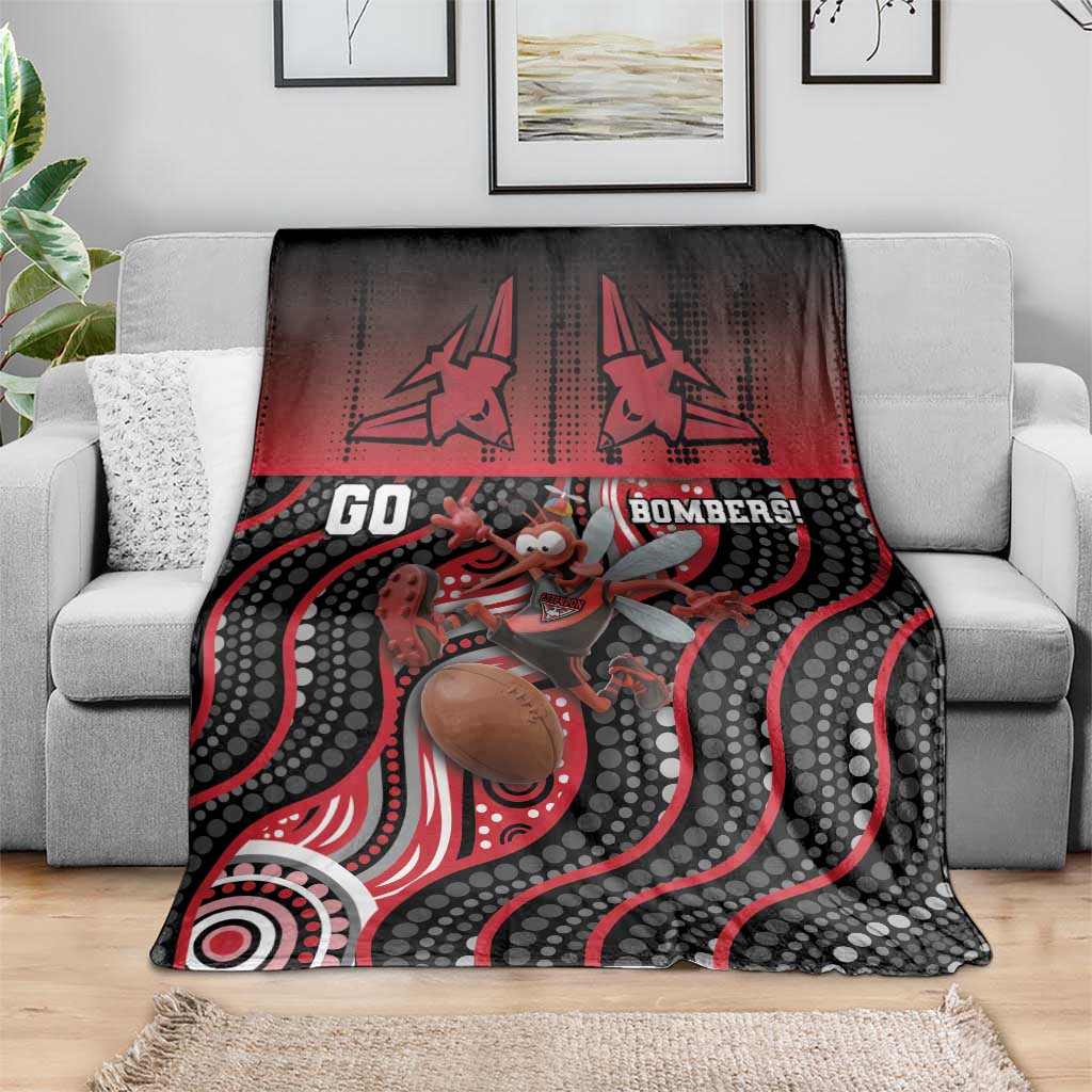 Essendon Go Bombers Blanket Don The Sash