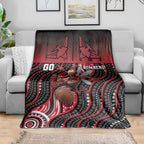 Essendon Go Bombers Blanket Don The Sash