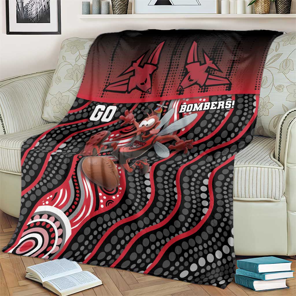 Essendon Go Bombers Blanket Don The Sash