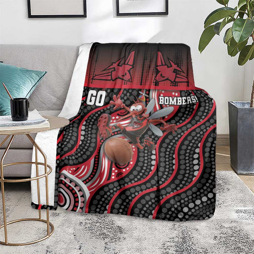 Essendon Go Bombers Blanket Don The Sash