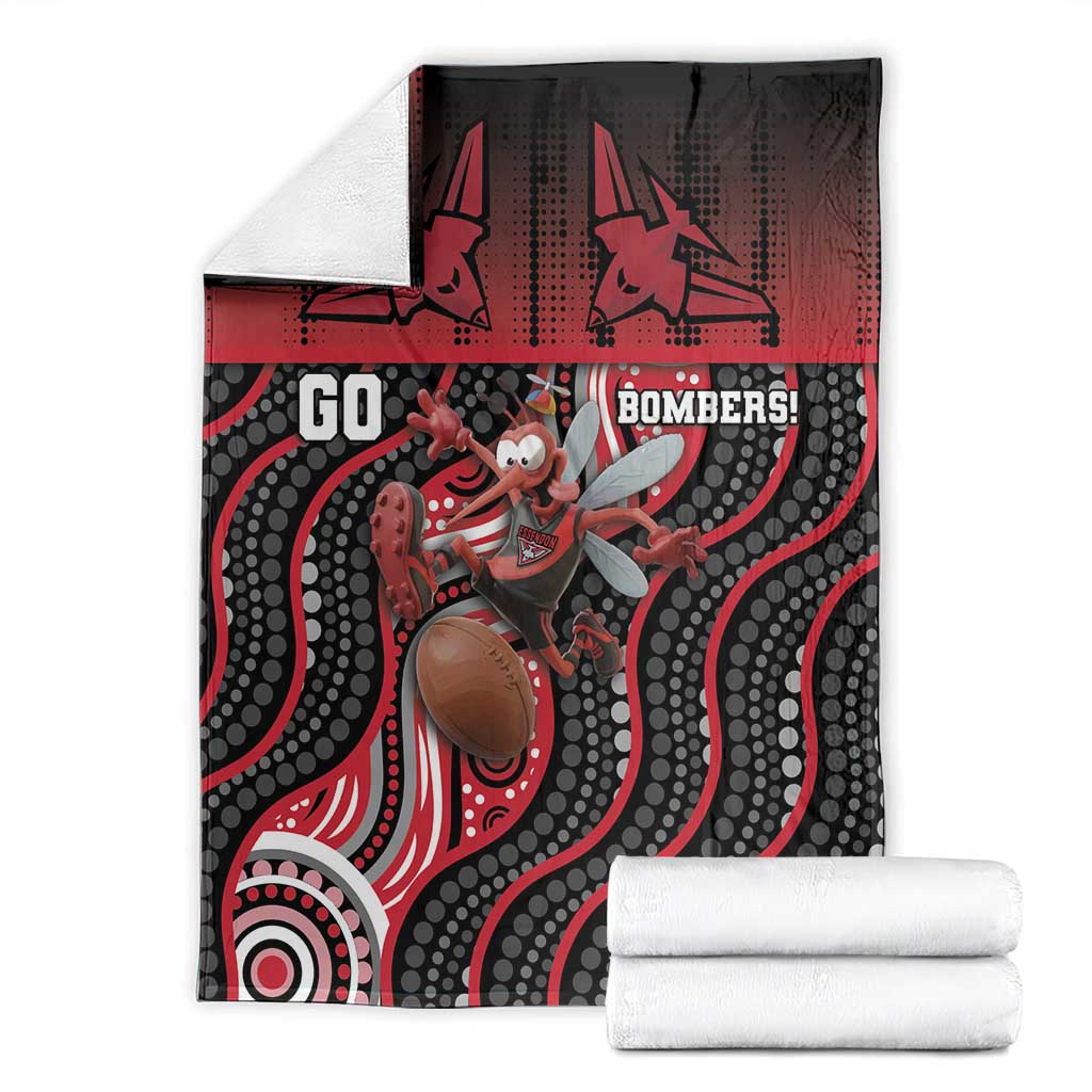 Essendon Go Bombers Blanket Don The Sash