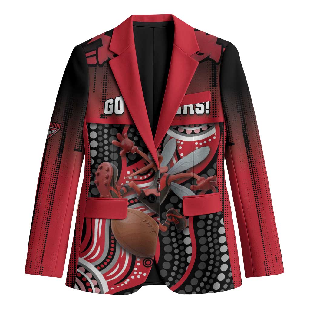 Custom Essendon Go Bombers Blazer Don The Sash