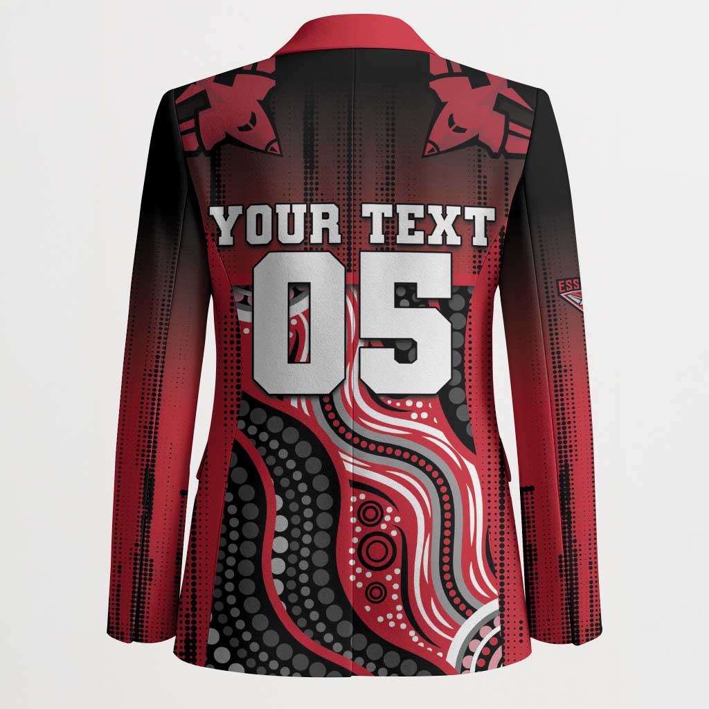 Custom Essendon Go Bombers Blazer Don The Sash