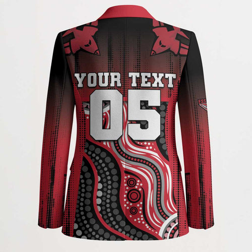 Custom Essendon Go Bombers Blazer Don The Sash