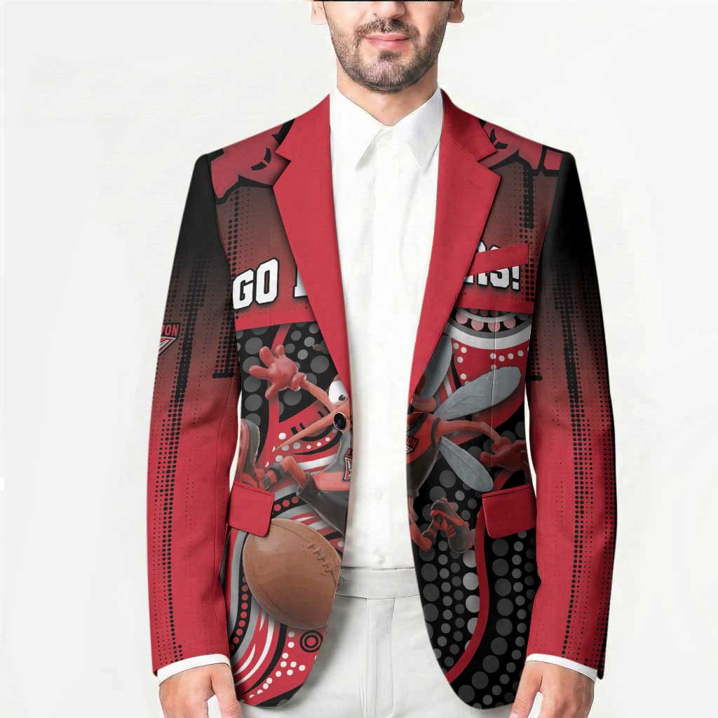 Custom Essendon Go Bombers Blazer Don The Sash