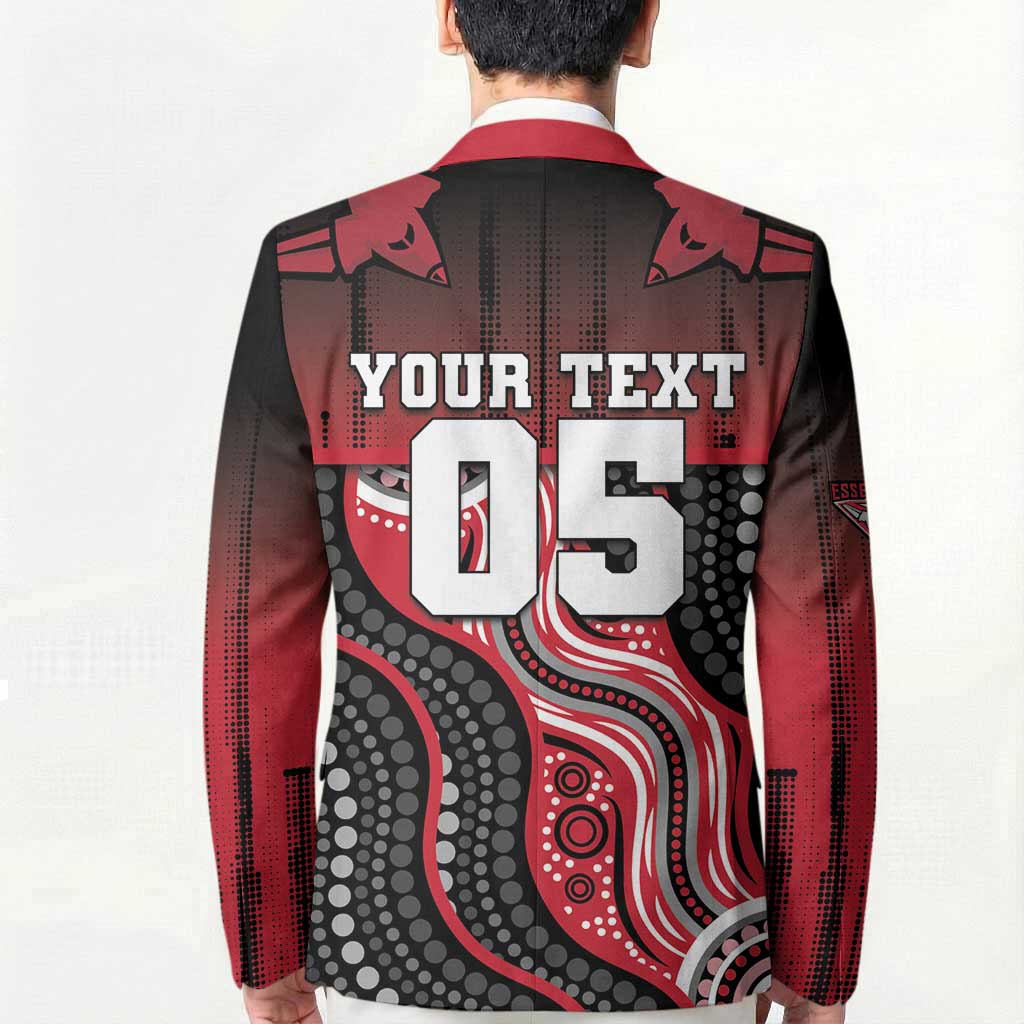Custom Essendon Go Bombers Blazer Don The Sash