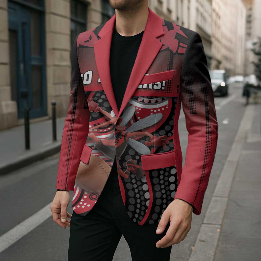 Custom Essendon Go Bombers Blazer Don The Sash