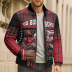 Custom Essendon Go Bombers Bomber Puffer Jacket Don The Sash