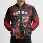 Custom Essendon Go Bombers Bomber Puffer Jacket Don The Sash