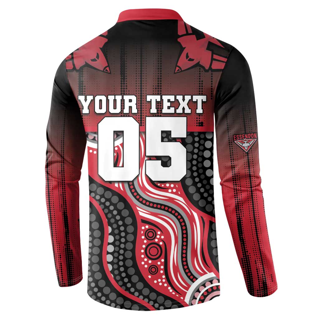 Custom Essendon Go Bombers Button Sweatshirt Don The Sash