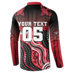 Custom Essendon Go Bombers Button Sweatshirt Don The Sash
