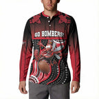 Custom Essendon Go Bombers Button Sweatshirt Don The Sash