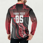 Custom Essendon Go Bombers Button Sweatshirt Don The Sash