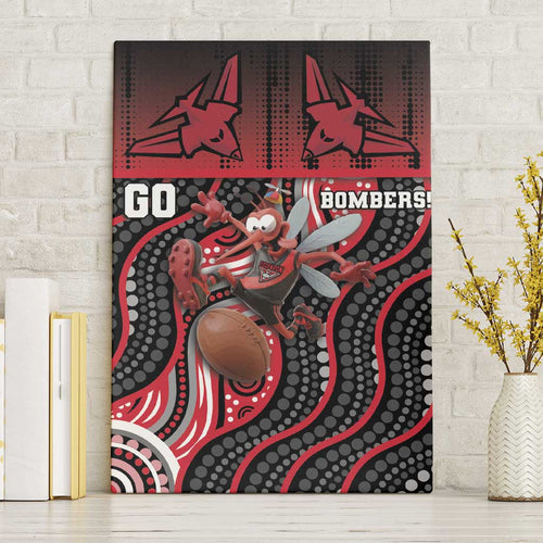 Essendon Go Bombers Canvas Wall Art Don The Sash