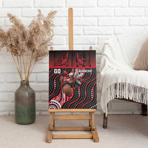 Essendon Go Bombers Canvas Wall Art Don The Sash