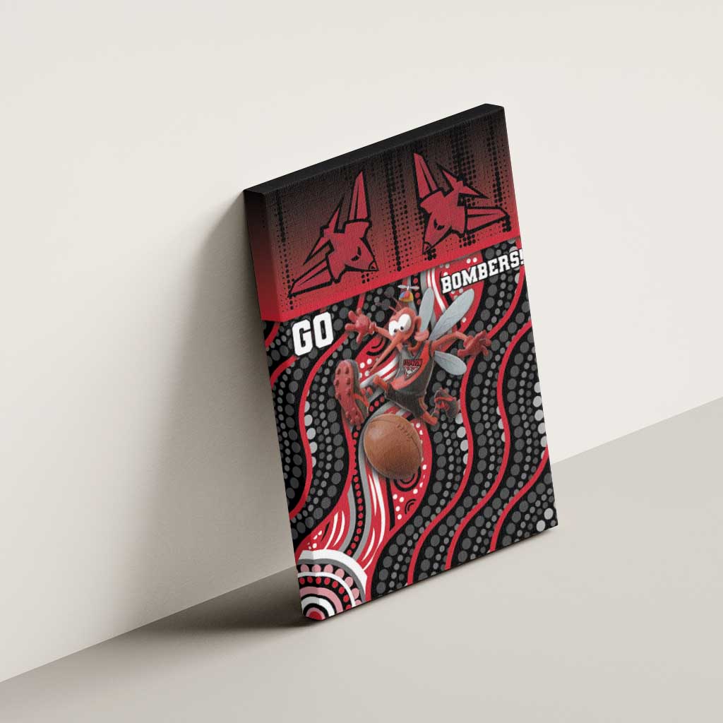 Essendon Go Bombers Canvas Wall Art Don The Sash