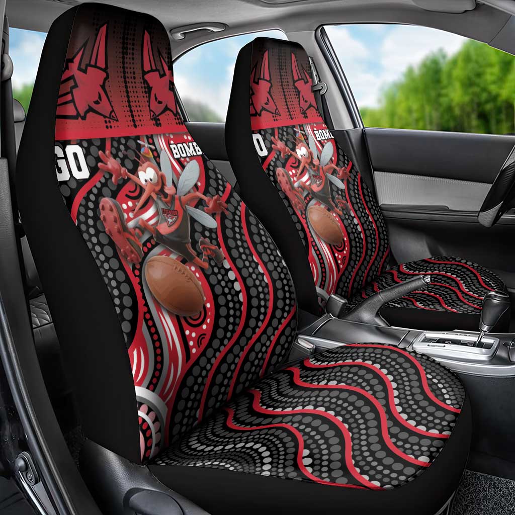 Essendon Go Bombers Car Seat Cover Don The Sash