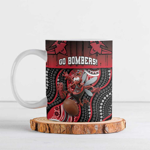 Custom Essendon Go Bombers Ceramic Mug Don The Sash