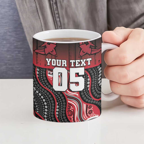 Custom Essendon Go Bombers Ceramic Mug Don The Sash