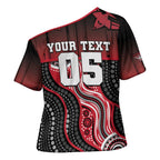 Custom Essendon Go Bombers Cross Shoulder Shirt Don The Sash