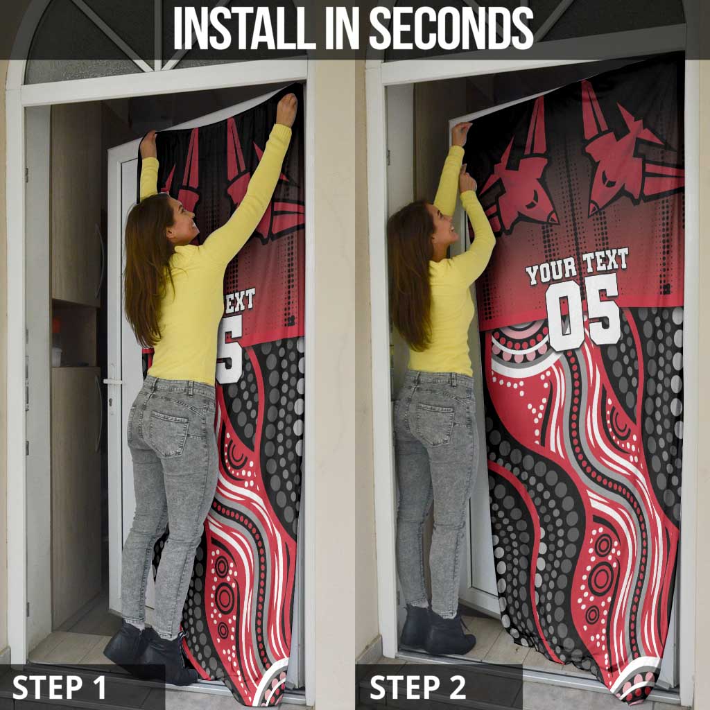 Custom Essendon Go Bombers Door Cover Don The Sash