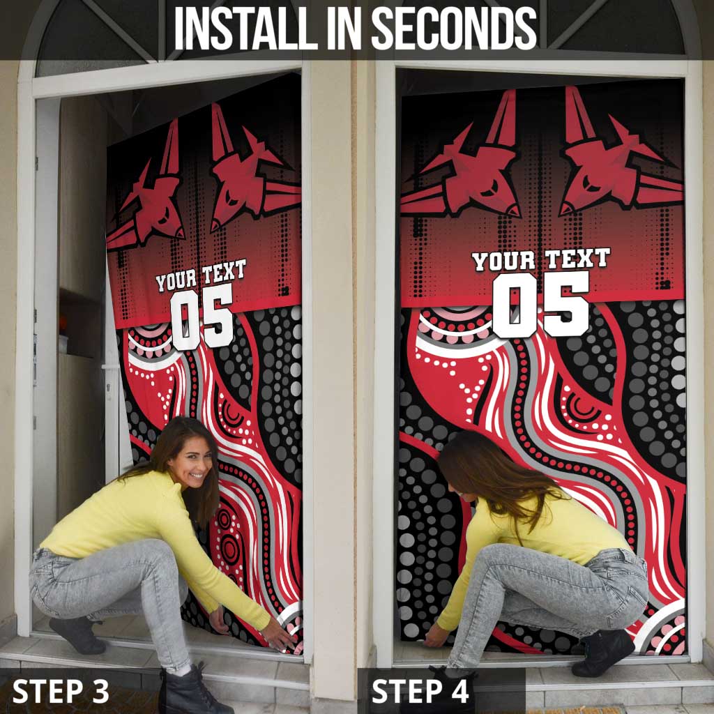 Custom Essendon Go Bombers Door Cover Don The Sash