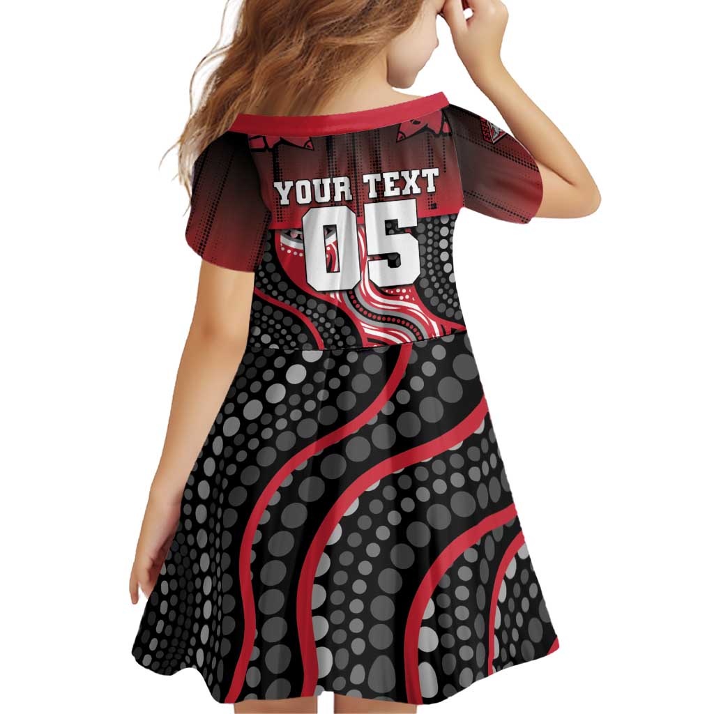 Custom Essendon Go Bombers Family Matching Off Shoulder Short Dress and Hawaiian Shirt Don The Sash