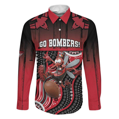 Custom Essendon Go Bombers Family Matching Summer Maxi Dress and Hawaiian Shirt Don The Sash