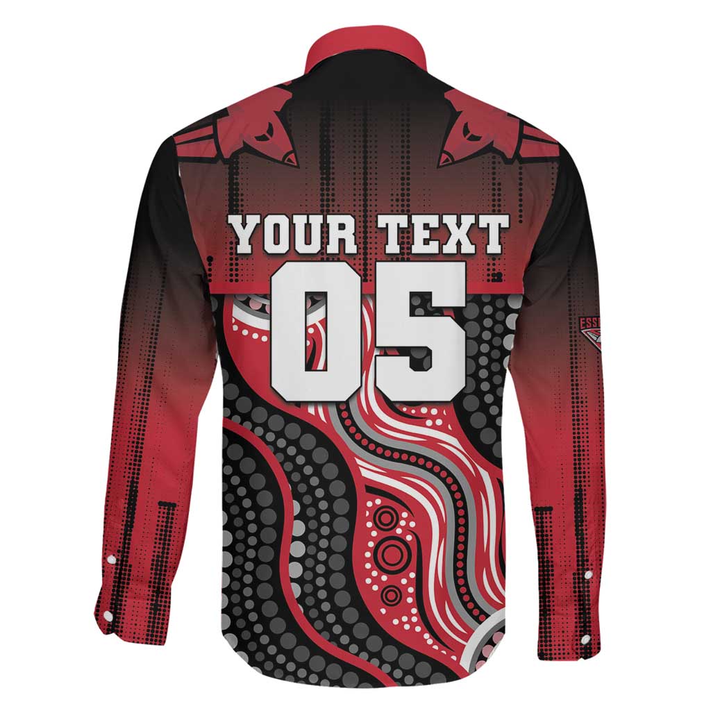 Custom Essendon Go Bombers Family Matching Tank Maxi Dress and Hawaiian Shirt Don The Sash