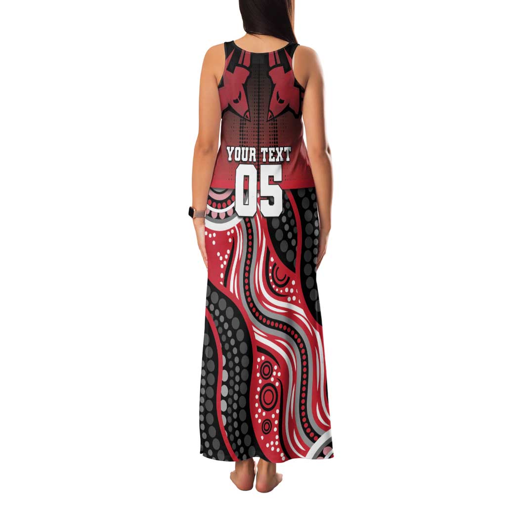 Custom Essendon Go Bombers Family Matching Tank Maxi Dress and Hawaiian Shirt Don The Sash