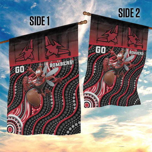 Essendon Go Bombers Garden Flag Don The Sash