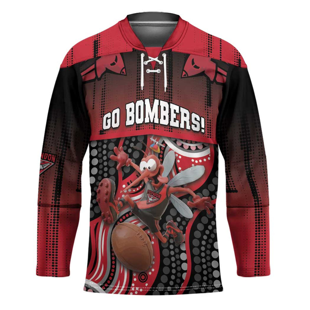Custom Essendon Go Bombers Hockey Jersey Don The Sash