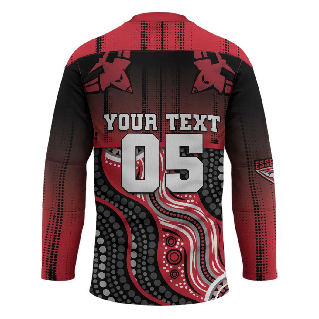Custom Essendon Go Bombers Hockey Jersey Don The Sash