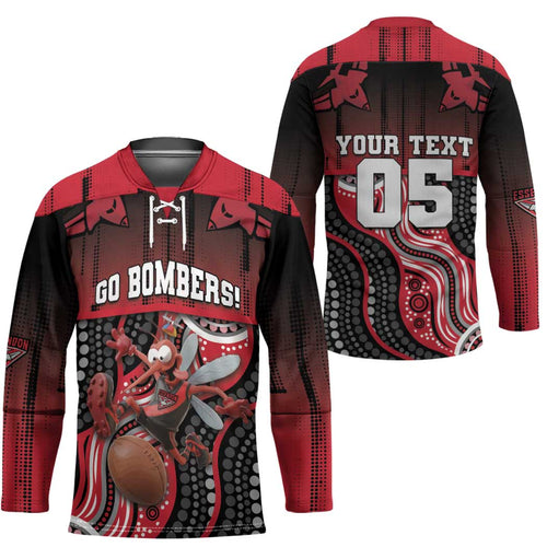 Custom Essendon Go Bombers Hockey Jersey Don The Sash