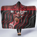 Essendon Go Bombers Hooded Blanket Don The Sash