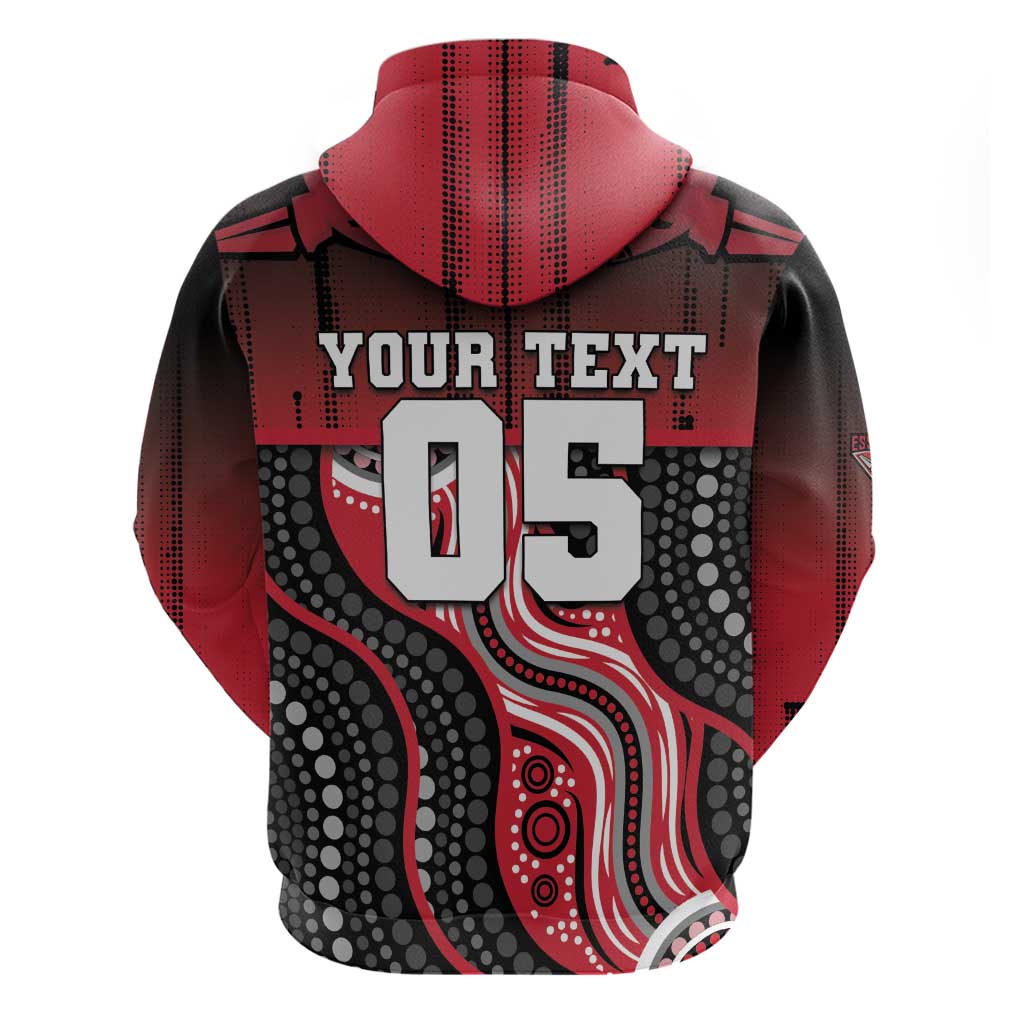Custom Essendon Go Bombers Hoodie Don The Sash