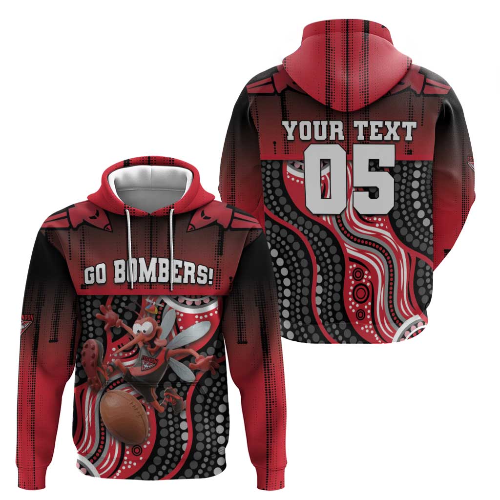 Custom Essendon Go Bombers Hoodie Don The Sash