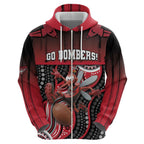 Custom Essendon Go Bombers Hoodie Don The Sash