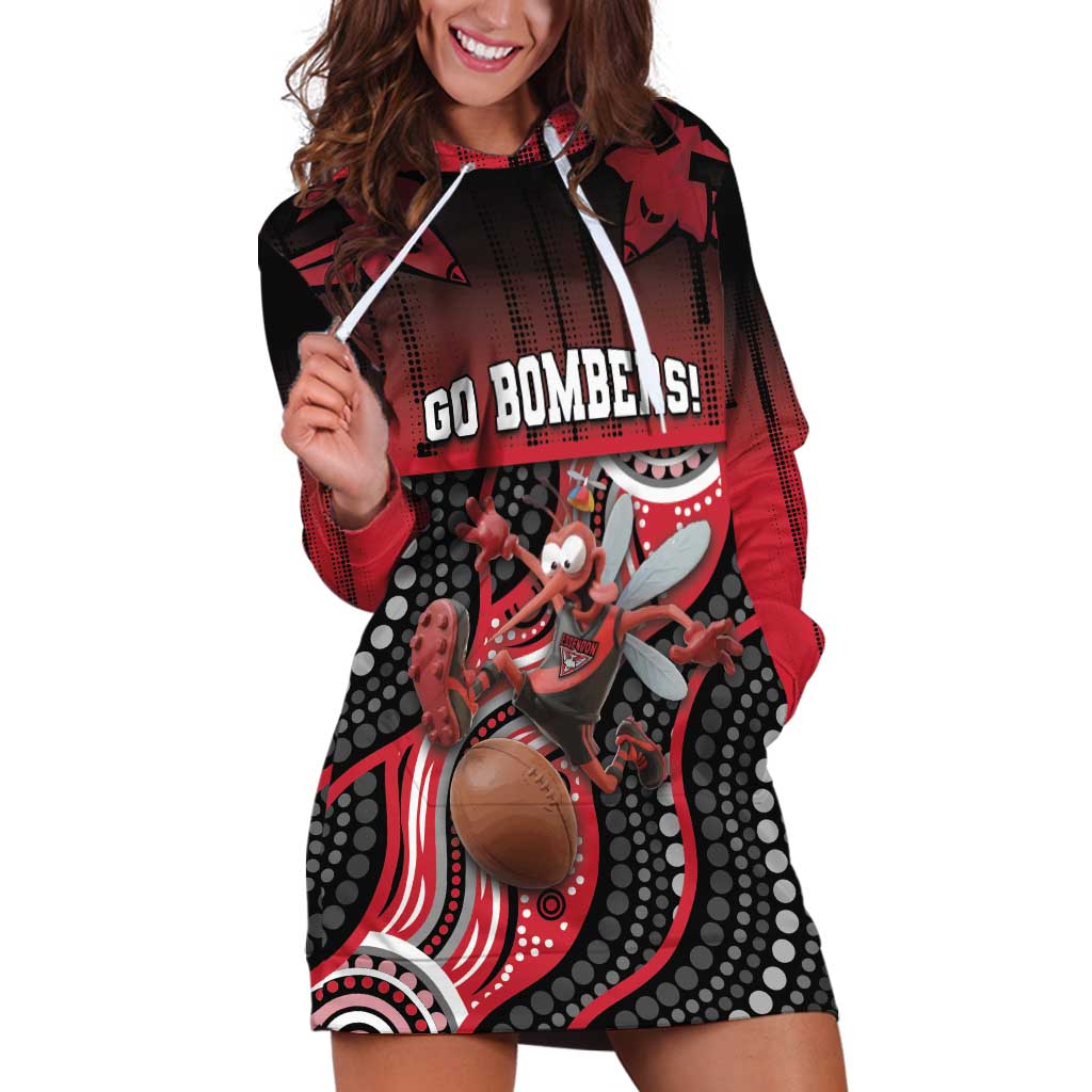 Custom Essendon Go Bombers Hoodie Dress Don The Sash
