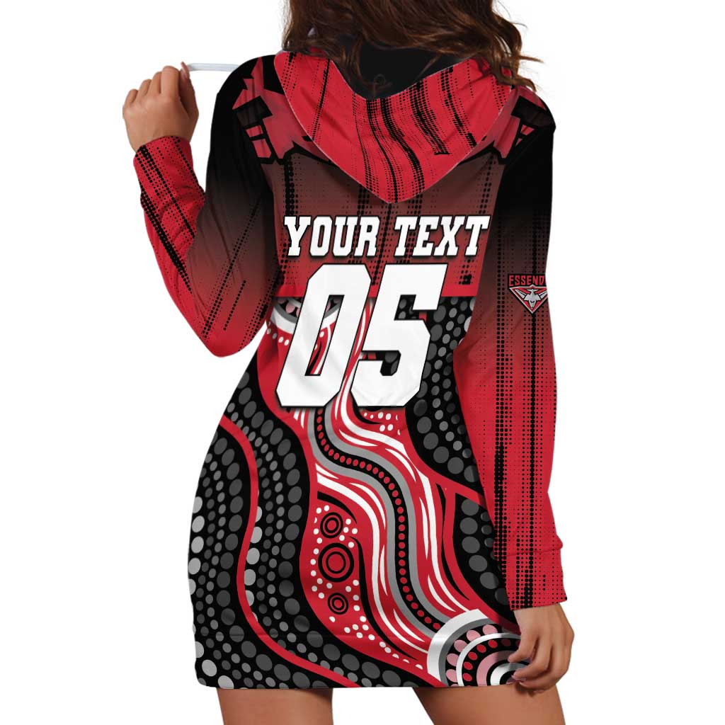 Custom Essendon Go Bombers Hoodie Dress Don The Sash