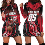 Custom Essendon Go Bombers Hoodie Dress Don The Sash