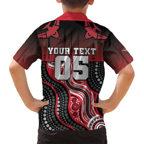 Custom Essendon Go Bombers Kid Hawaiian Shirt Don The Sash