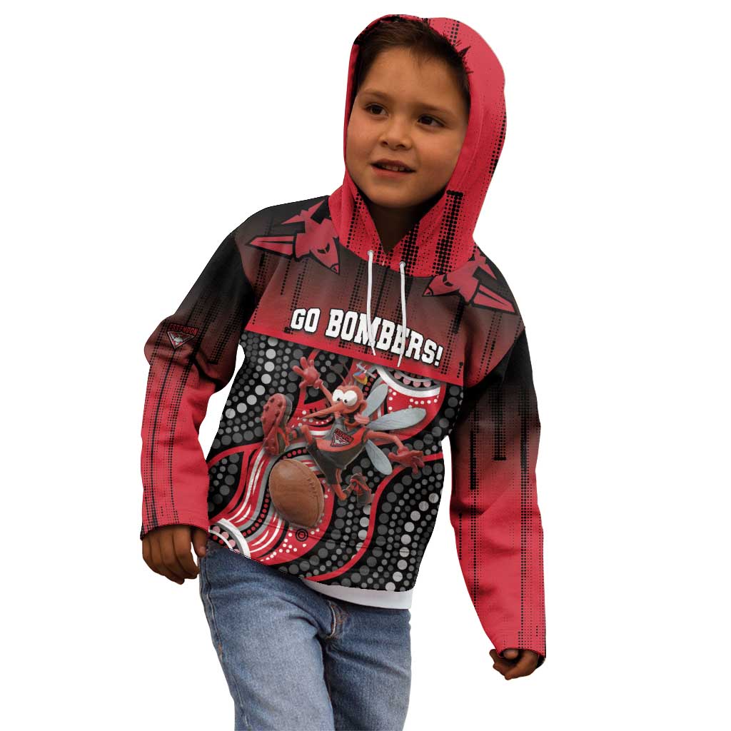 Custom Essendon Go Bombers Kid Hoodie Don The Sash